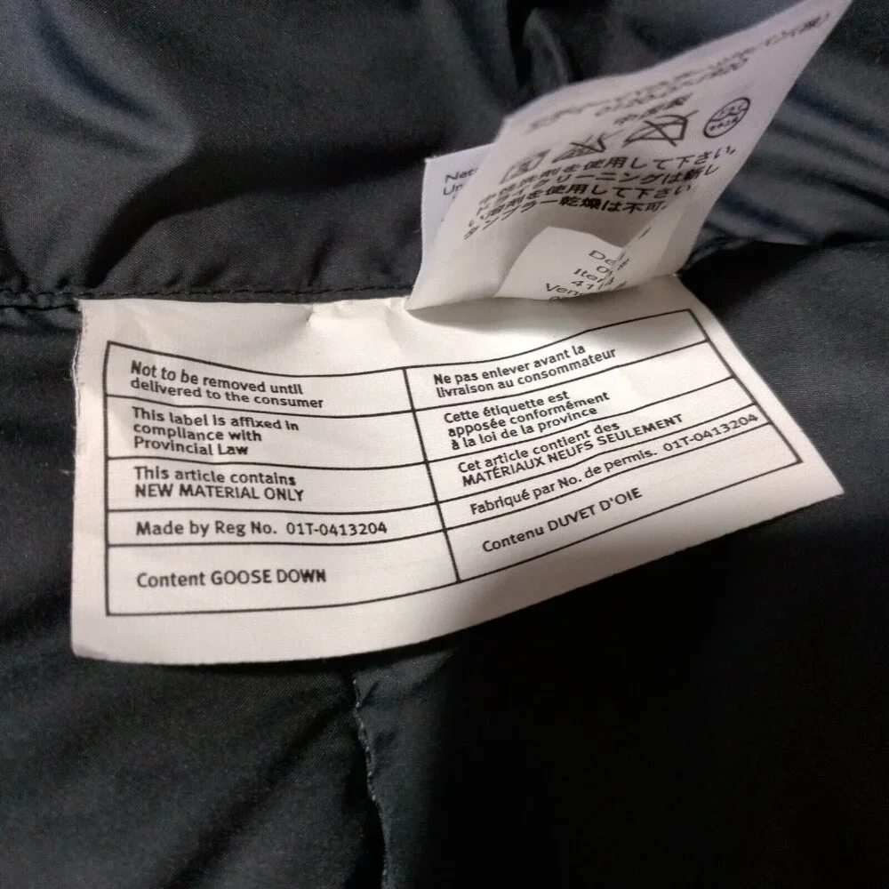 EB700 Eddie Bauer Puffer Vest Men L Tall Gray Goose Down Jacket - Picture 16 of 16